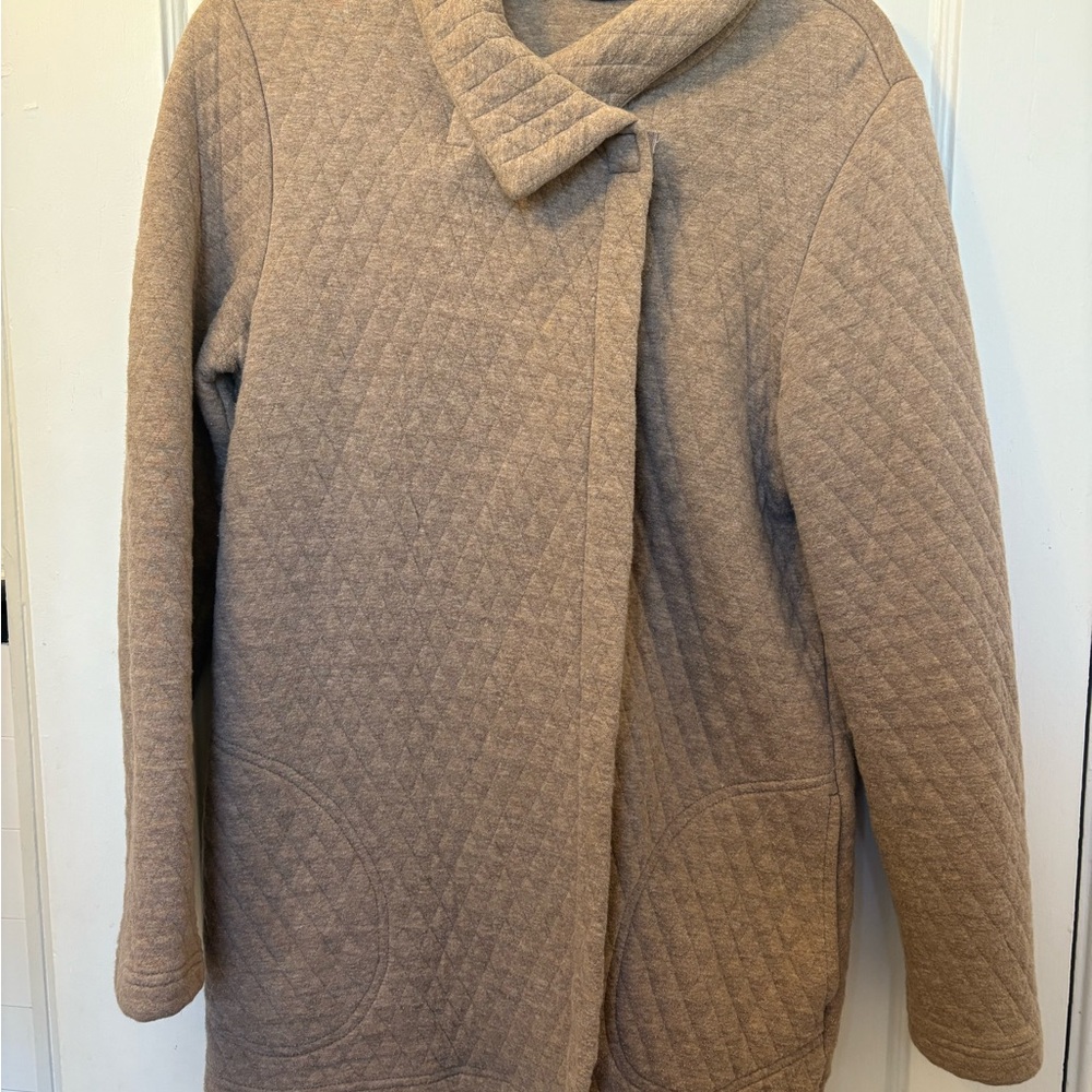 Pure Jill Quilted Poncho Jacket